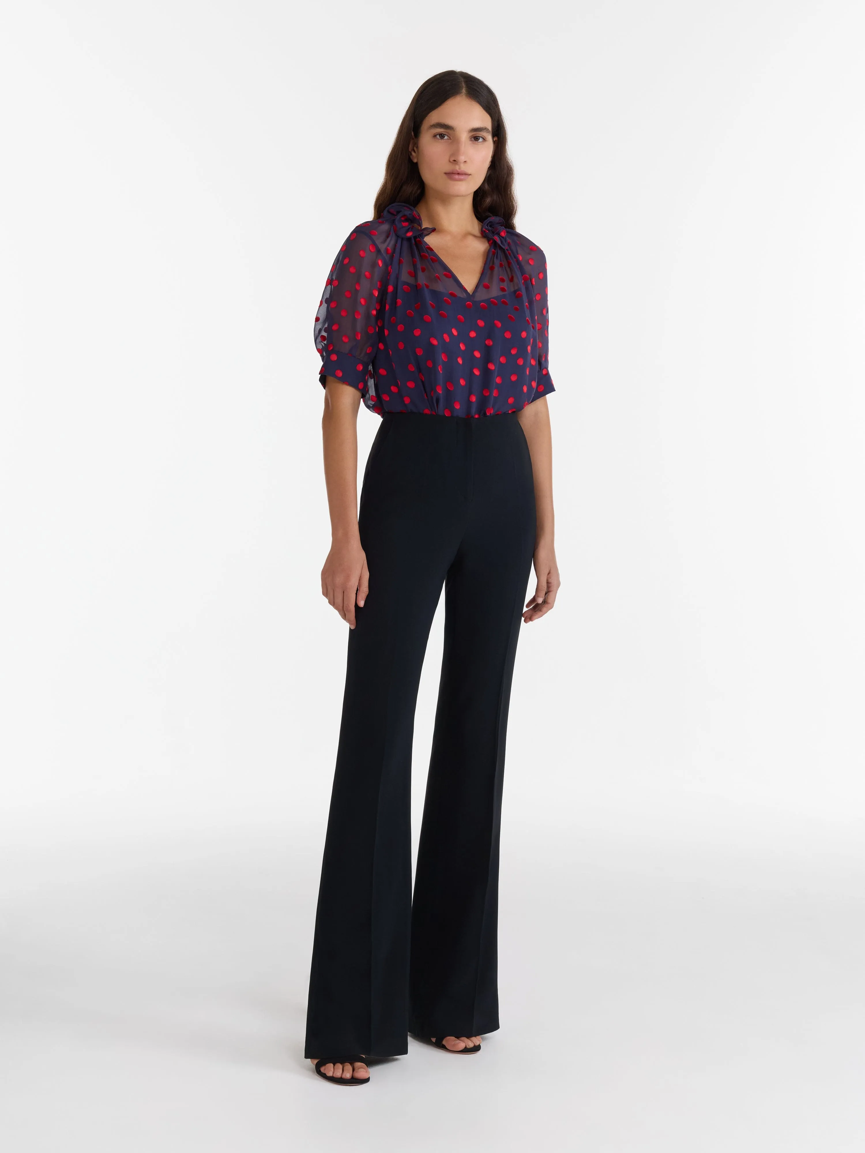 Josie Top in Navy Bright Rouge sold by SALONI product image thumbnail 3
