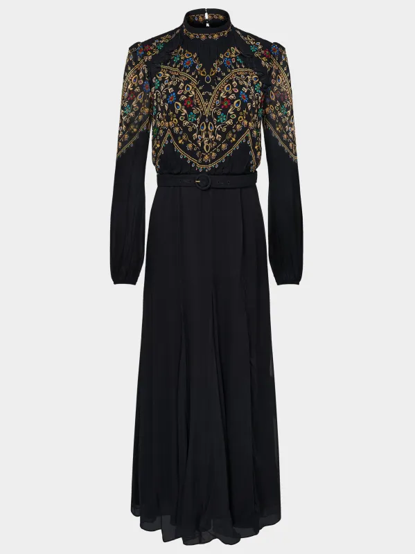 Jacqui B Dress in Pendant Scallop sold by SALONI