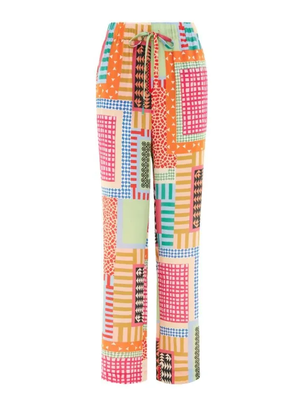 Paige-C Trouser in Palm Tree print sold by SALONI