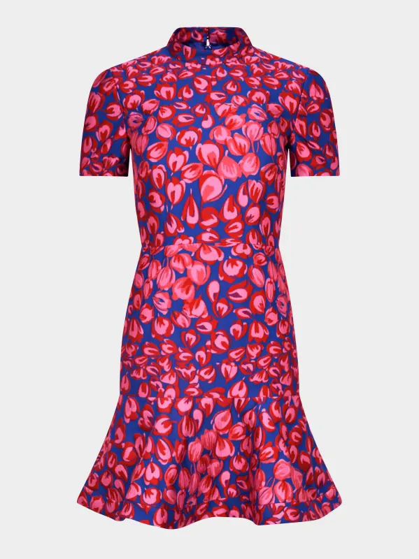 Min C Dress in Azure Flamingo sold by SALONI