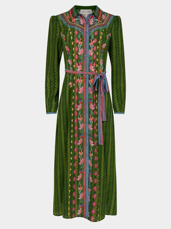 Vanessa B Dress in Parterre Flora sold by SALONI