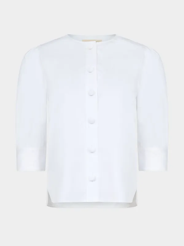 Jojo Shirt in White sold by SALONI