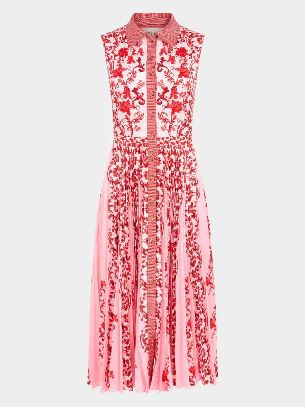 Darby Dress in Flori Vines sold by SALONI