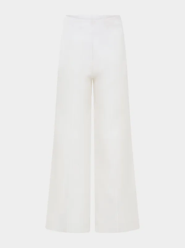 Walli Trouser in Cream sold by SALONI