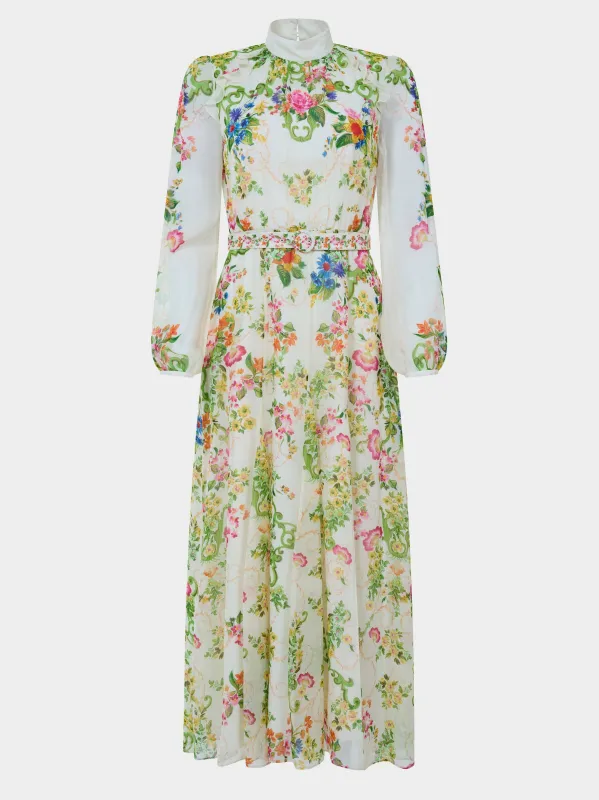 Jacqui B Dress in Nerine Ivory sold by SALONI