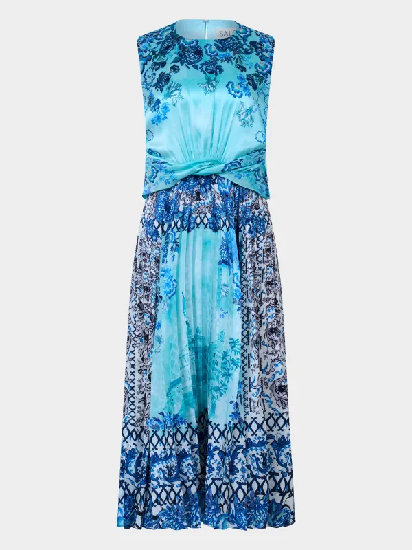 Gwen B Dress in Paeonia Ceramic sold by SALONI