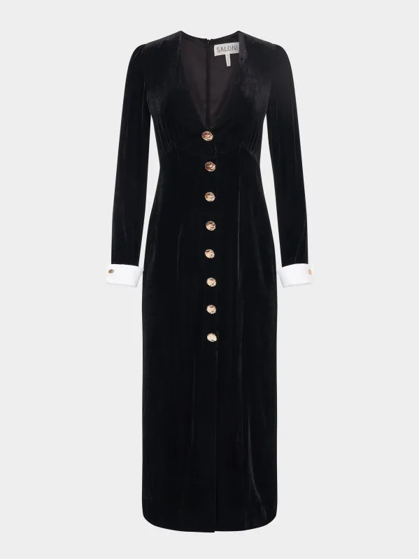 Lulu B Dress in Black sold by SALONI