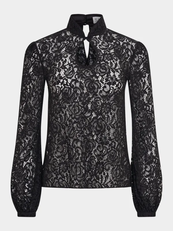 Domino Top in Black made by SALONI