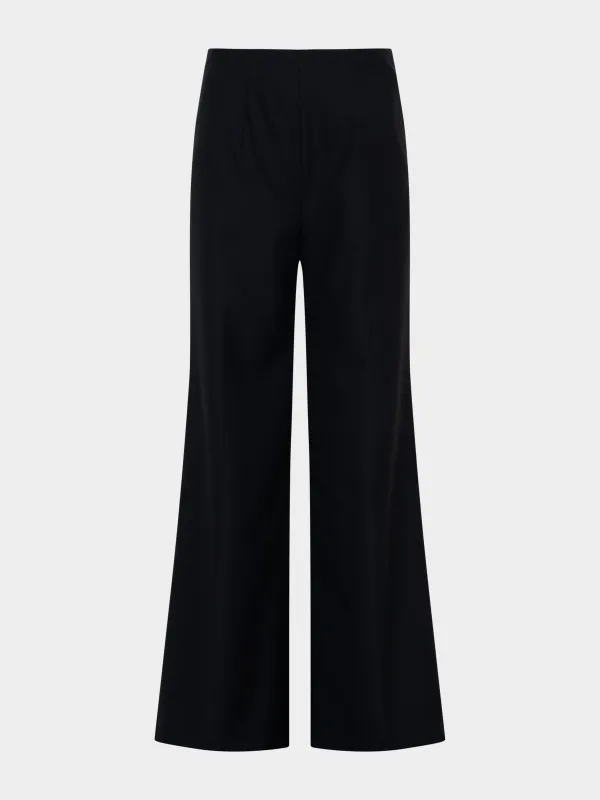 Walli Trouser in Black sold by SALONI