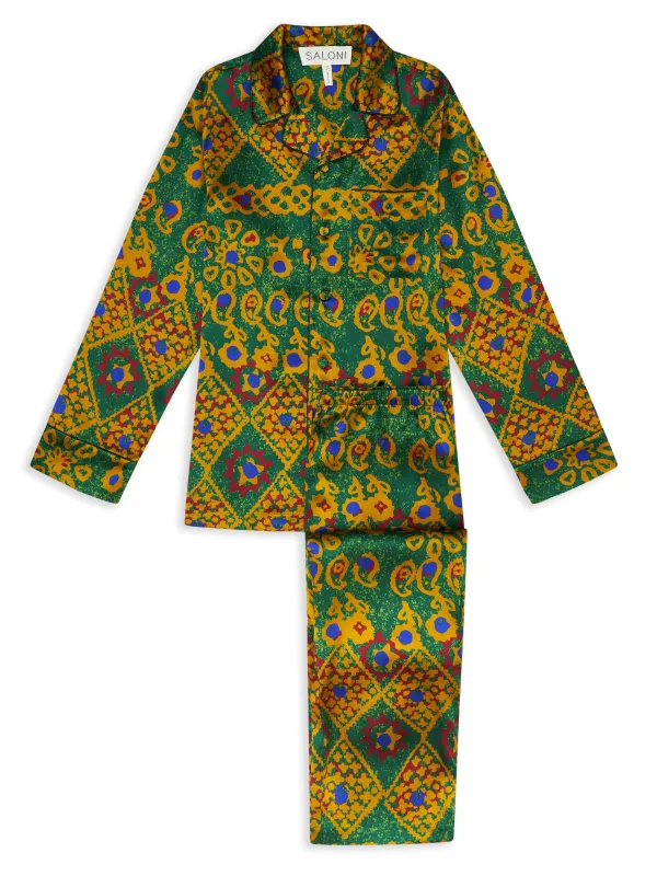 Men's Classic PJ Set in Verdite Batik sold by SALONI