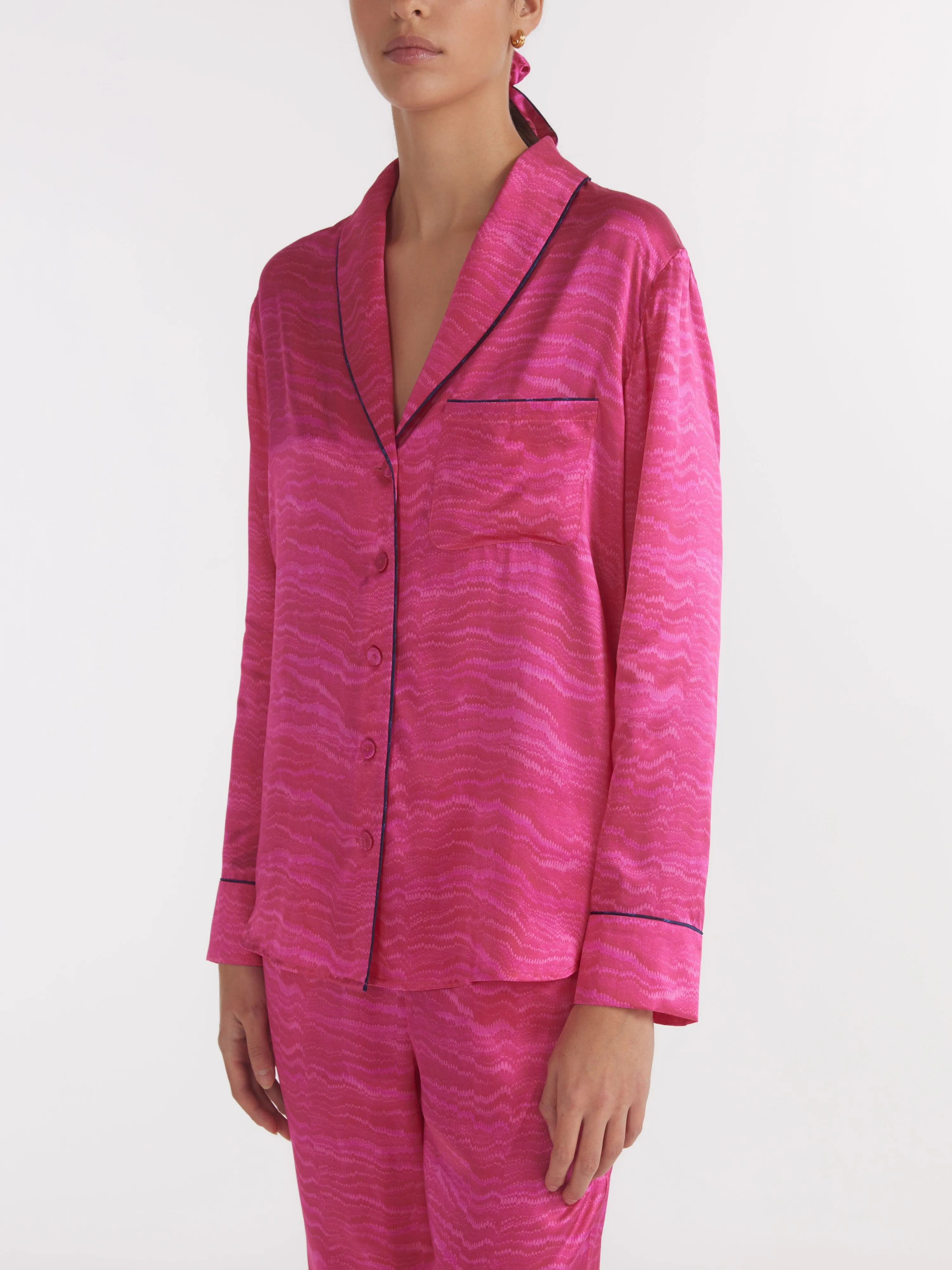 Women's Lounge PJ Set in Pink Marbling sold by SALONI product image thumbnail 5
