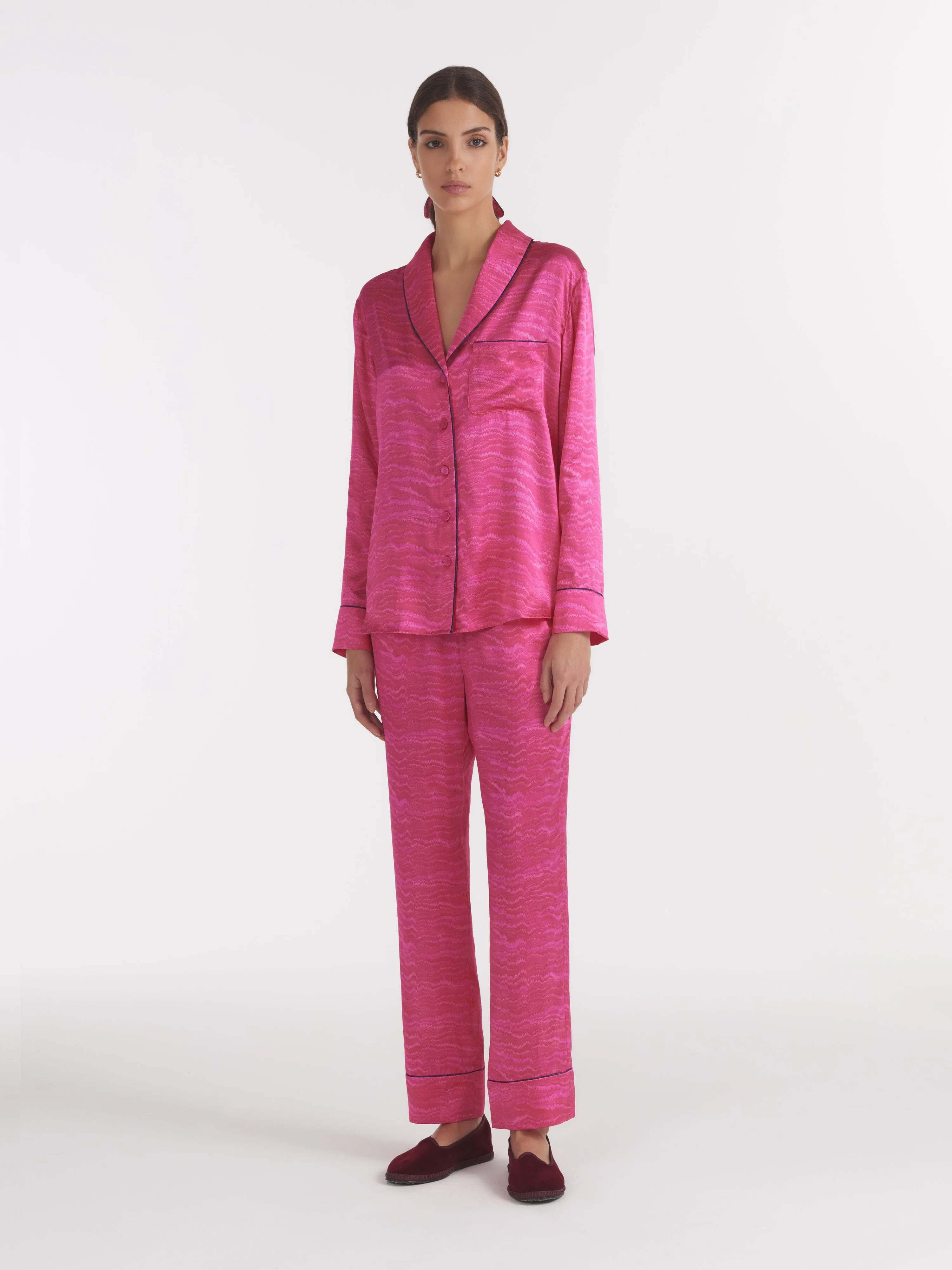 Women's Lounge PJ Set in Pink Marbling sold by SALONI product image thumbnail 3