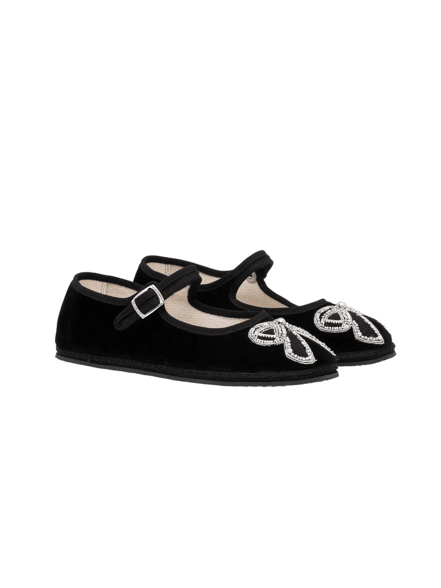 MJ Camille Black Bow Embroidery sold by SALONI