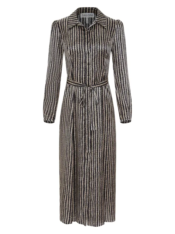 Vanessa-B Dress in Stem Noir Small sold by SALONI