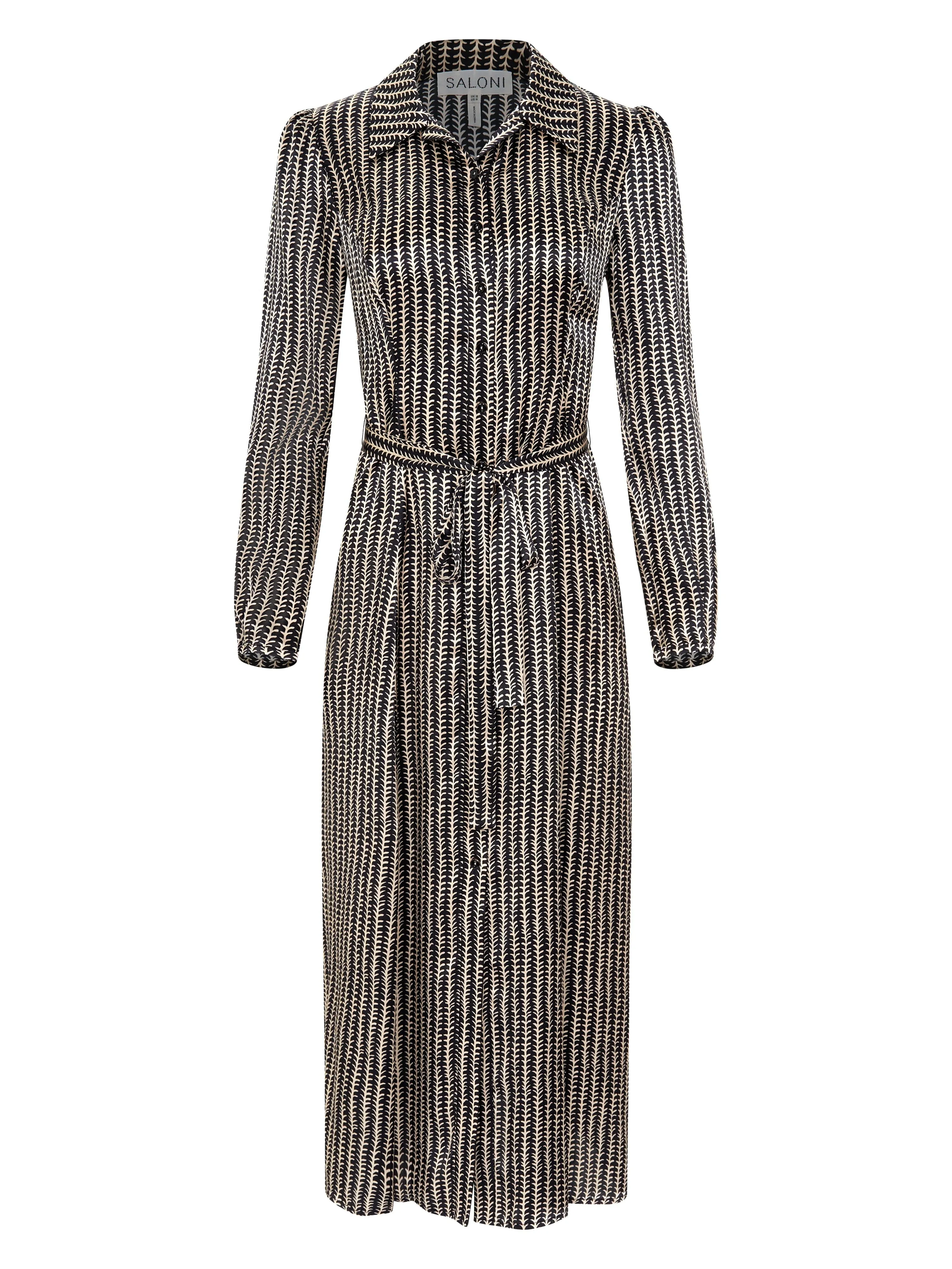Vanessa-B Dress in Stem Noir Small sold by SALONI