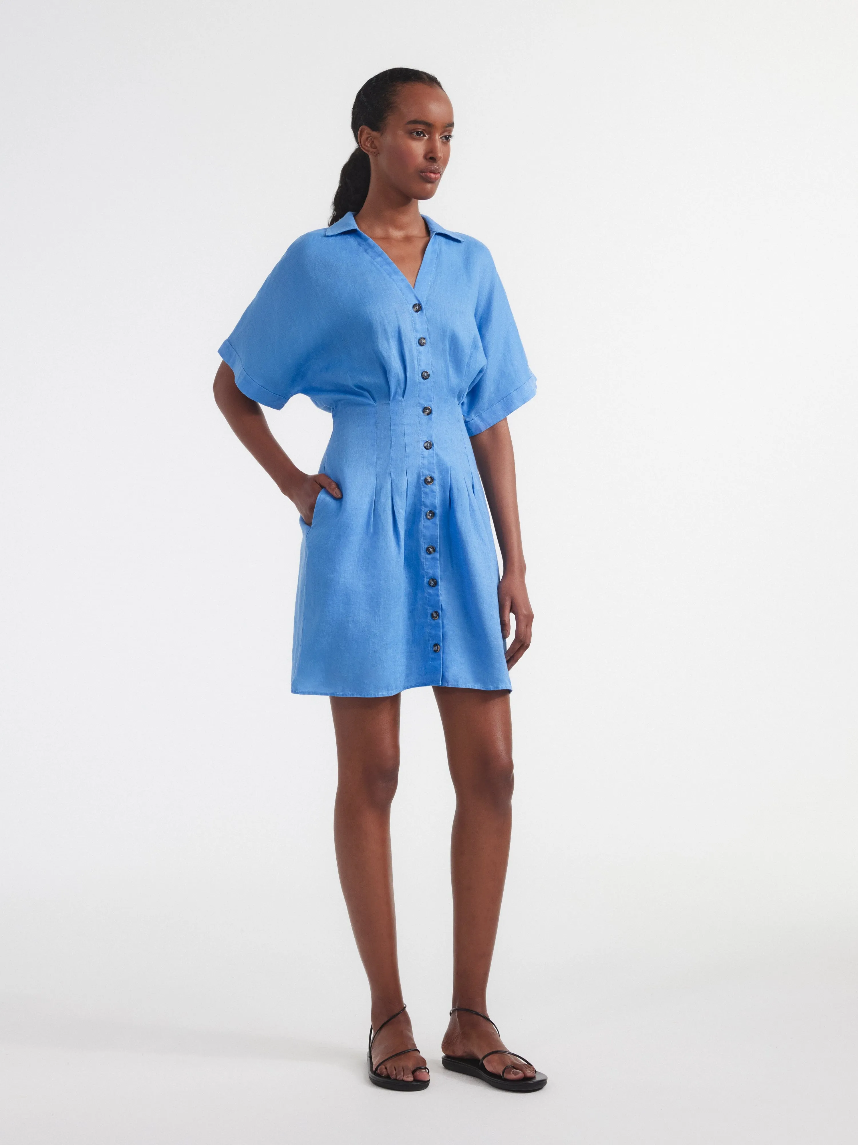 Riya Dress in Riviera sold by SALONI product image thumbnail 3