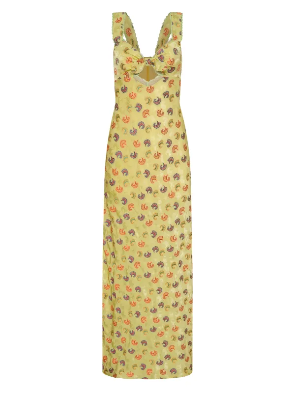 Lina Long Dress in Sunlight Multi made by SALONI