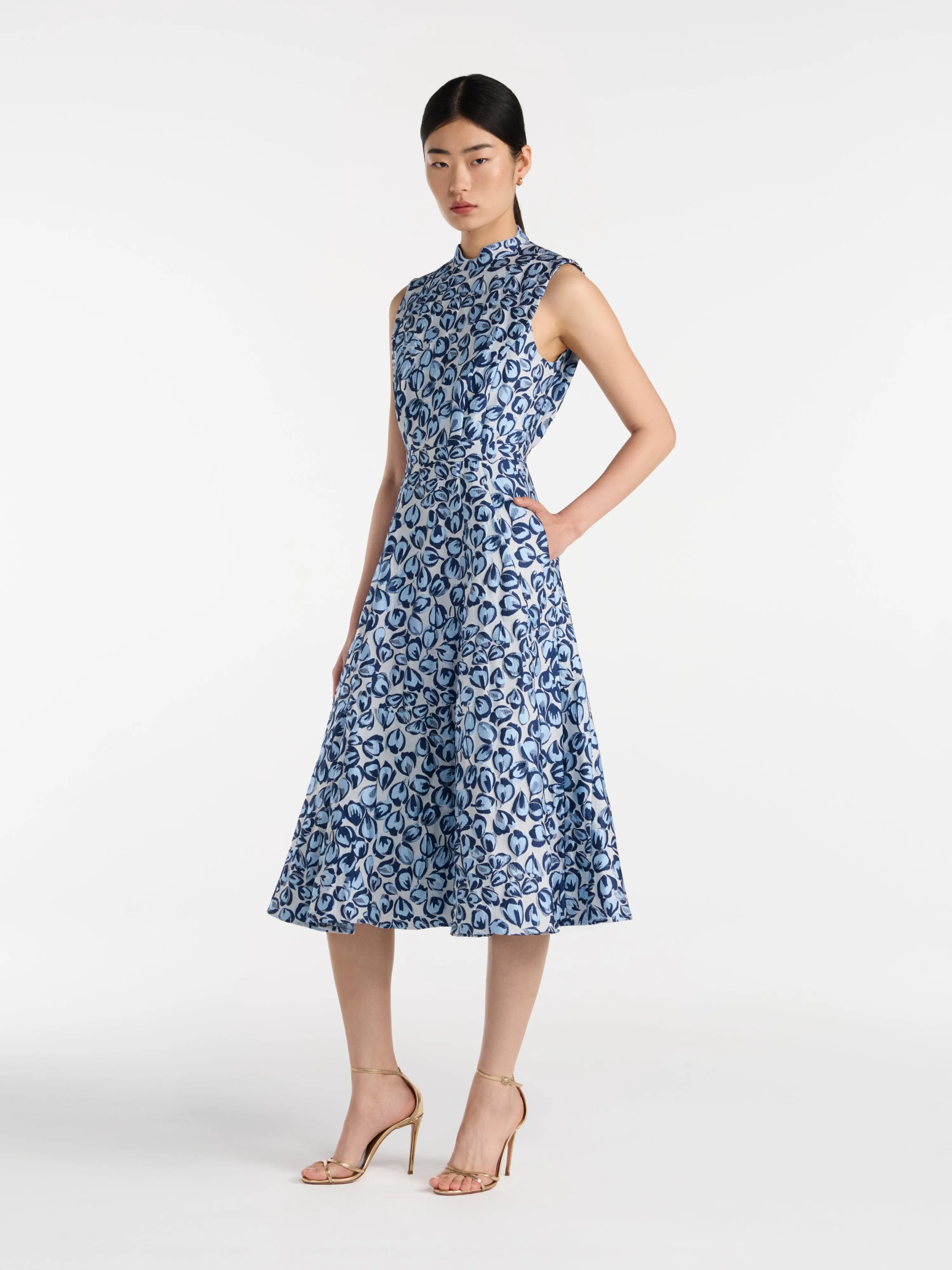Flora Dress in Porcelain Blues sold by SALONI product image thumbnail 3