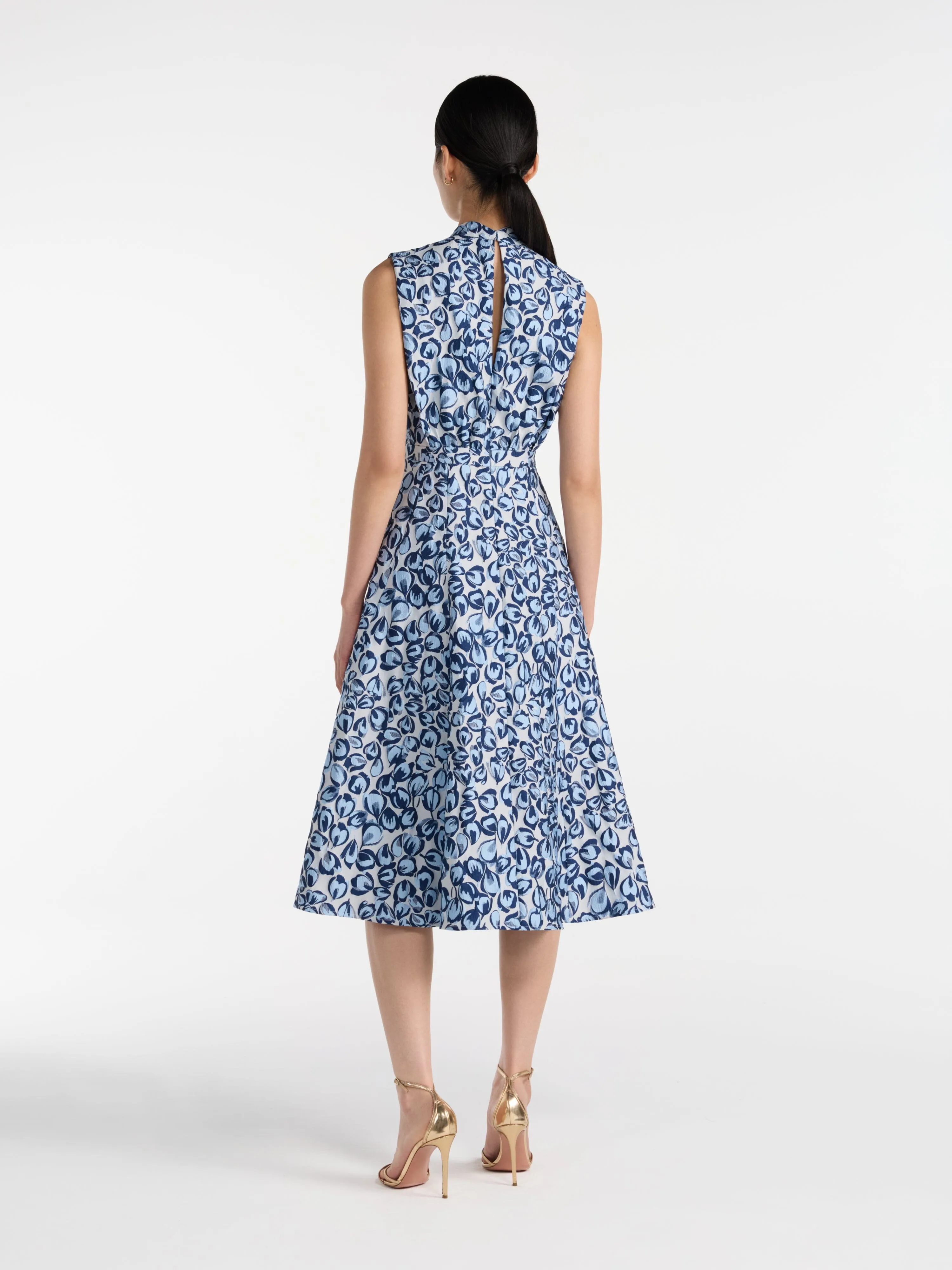 Flora Dress in Porcelain Blues sold by SALONI product image thumbnail 4