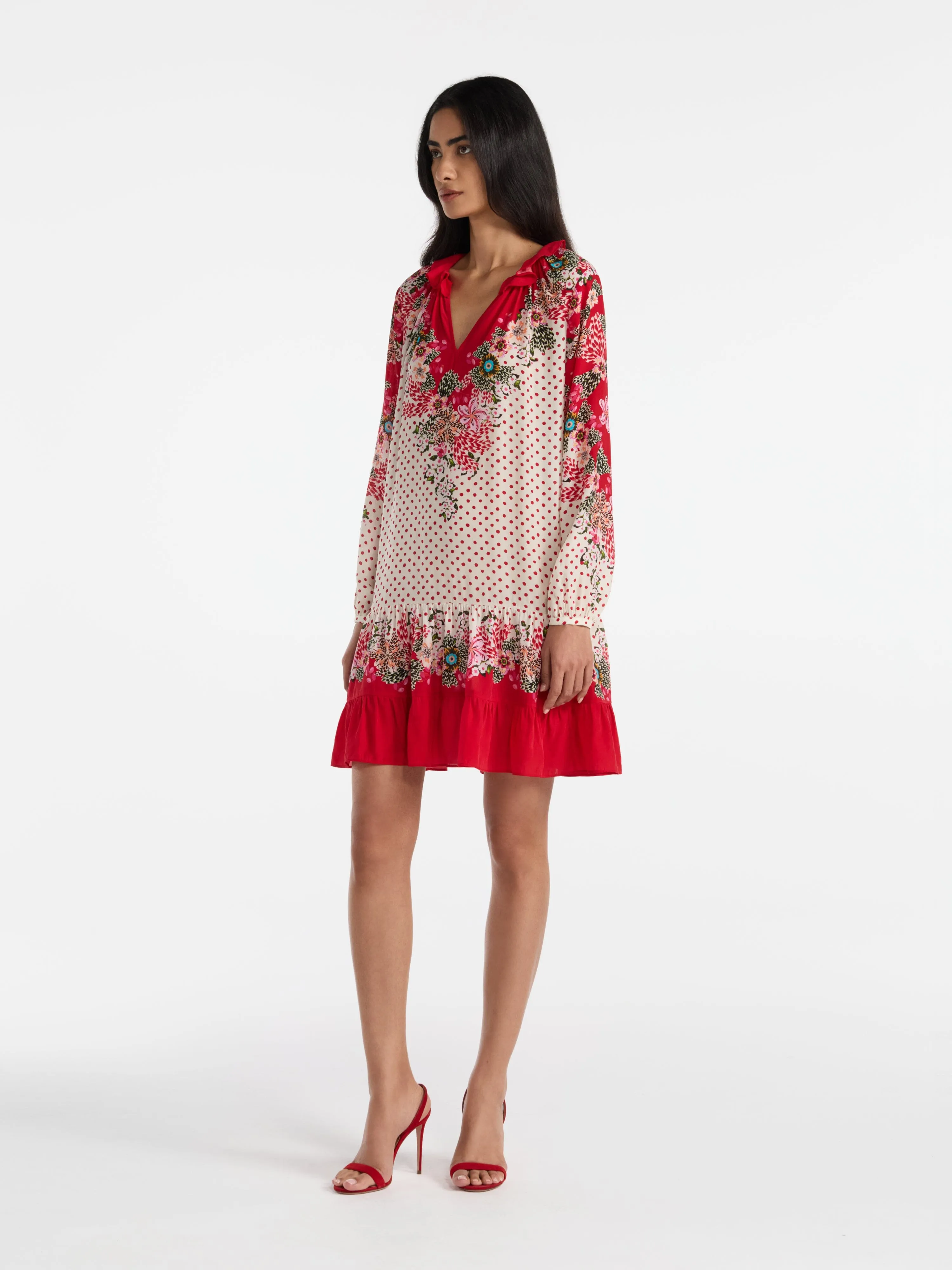 Alexis Short C Dress in Plumeria Polka sold by SALONI product image thumbnail 3