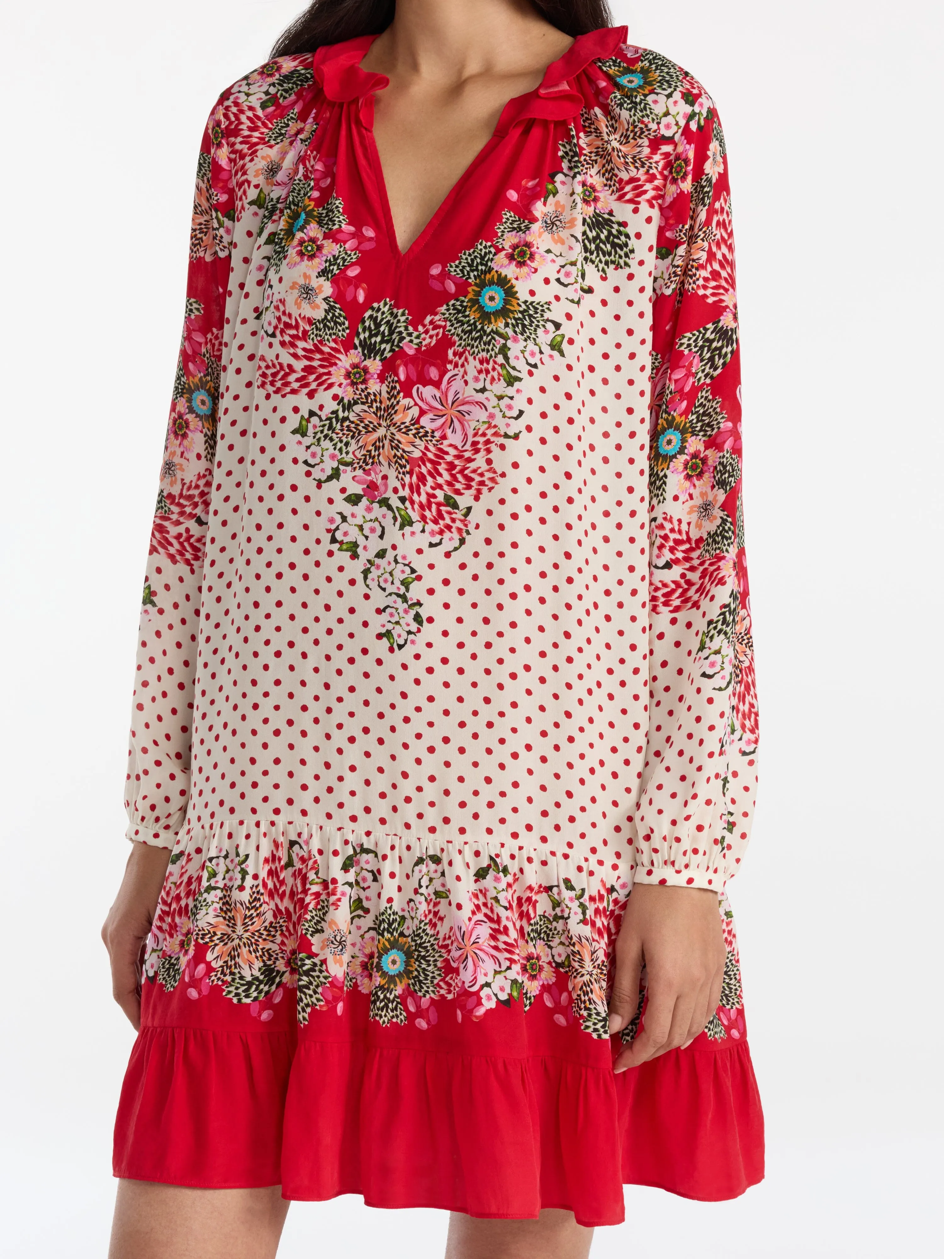 Alexis Short C Dress in Plumeria Polka sold by SALONI product image thumbnail 5