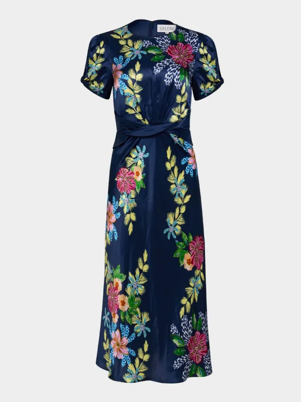 Gwen C Dress in Hosta Trellis made by SALONI