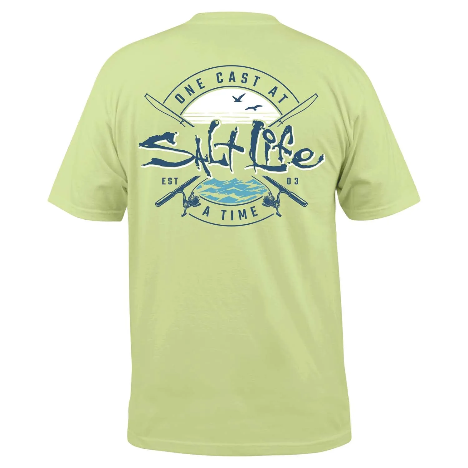 Men's One Cast at a Time Short Sleeve Shirt sold by Salt Life product image thumbnail 2