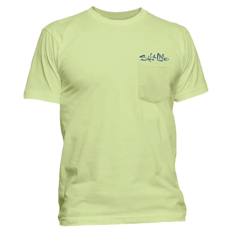 Men's One Cast at a Time Short Sleeve Shirt sold by Salt Life