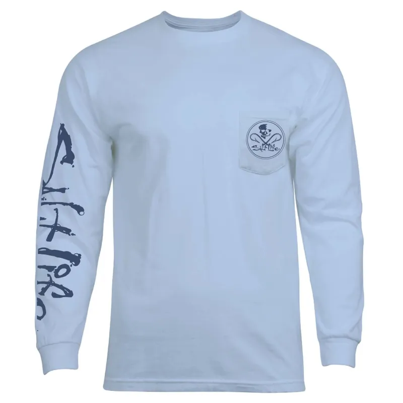 Men's Skull and Hooks Long Sleeve Shirt sold by Salt Life