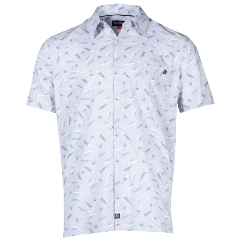 Men's Tempting Tackle Woven Short Sleeve Shirt made by Salt Life