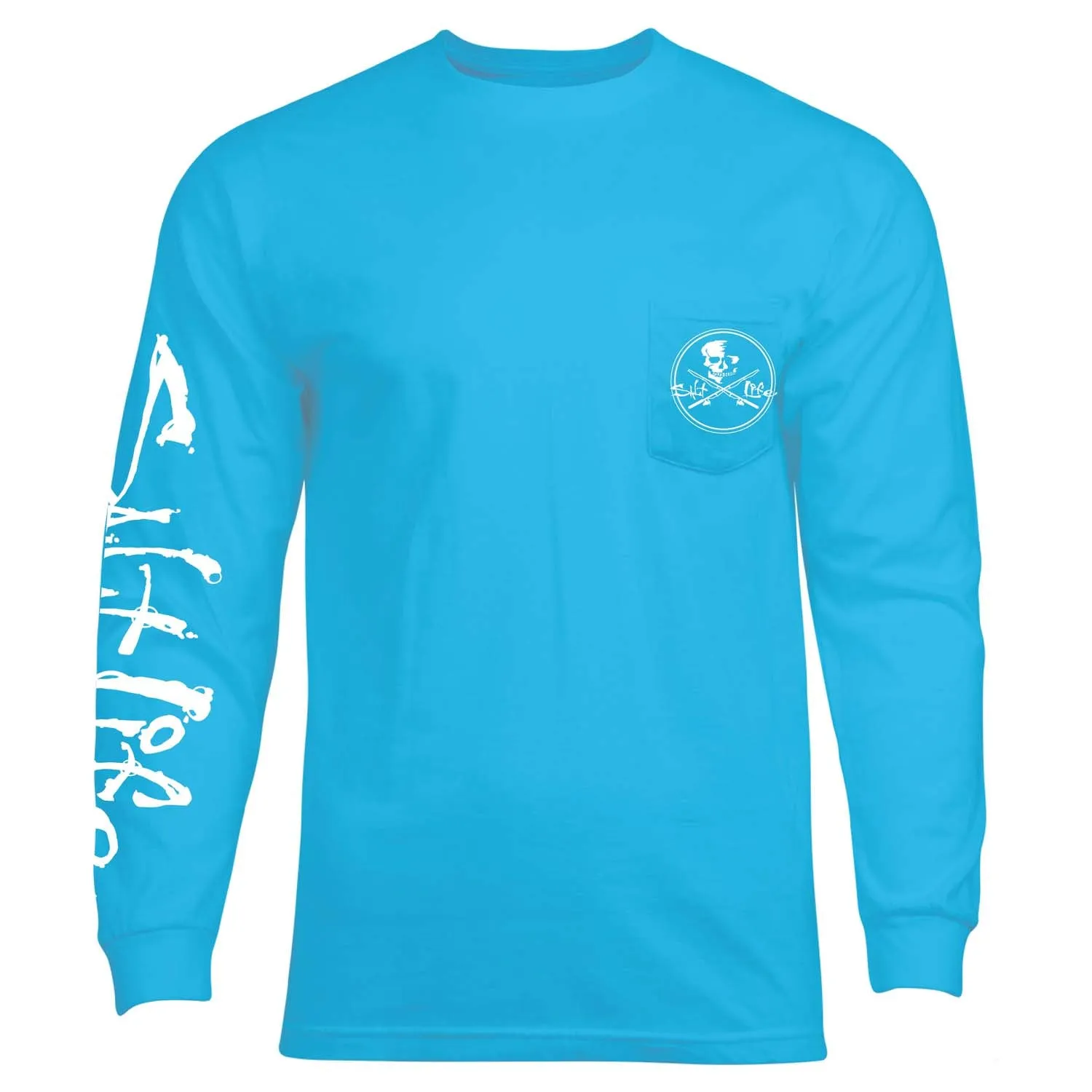 Men's Skull and Poles Long Sleeve Shirt sold by Salt Life