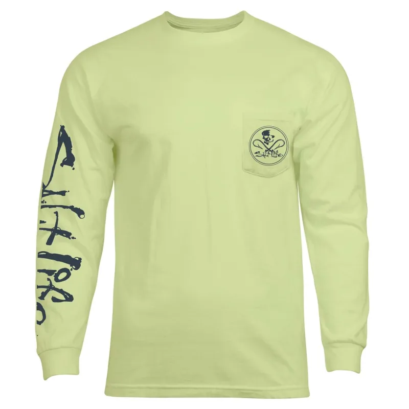 Men's Skull and Hooks Long Sleeve Shirt sold by Salt Life