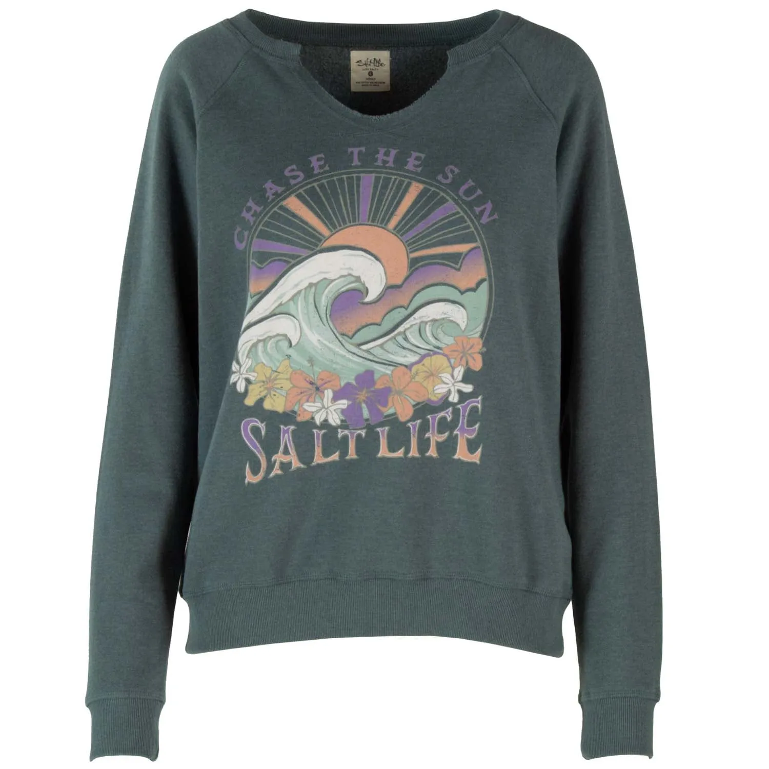 Women's Tropic Tides Crew Neck Sweatshirt sold by Salt Life