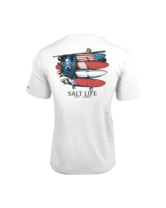 Men's American Quiver Short Sleeve SLX Performance Shirt sold by Salt Life