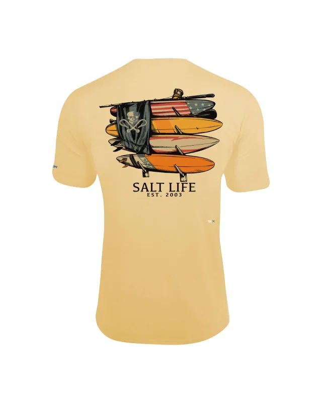 Men's American Quiver Short Sleeve SLX Performance Shirt sold by Salt Life