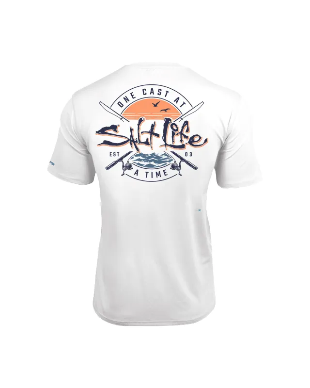 Men's One Cast At a Time SLX Performance Shirt sold by Salt Life