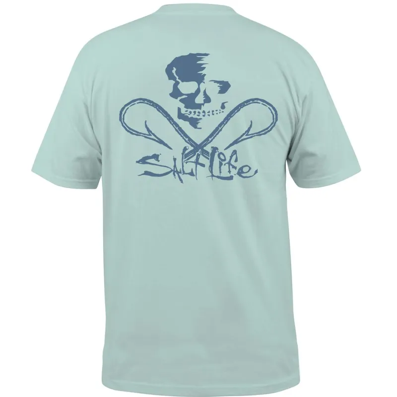 Men's Skull and Hooks Short Sleeve Shirt sold by Salt Life