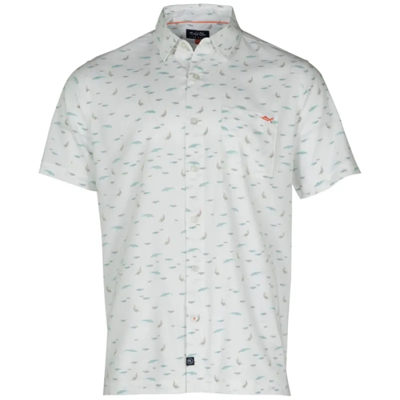 Men's Shark Bait Woven Short Sleeve Shirt sold by Salt Life