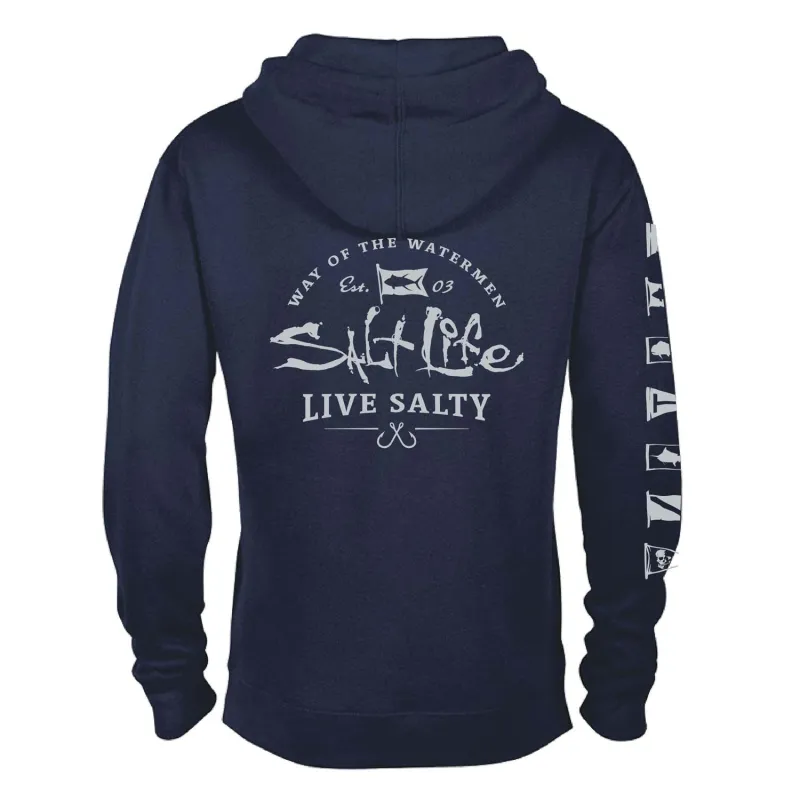 Men's Ocean Kin French Terry Pullover Hoodie sold by Salt Life