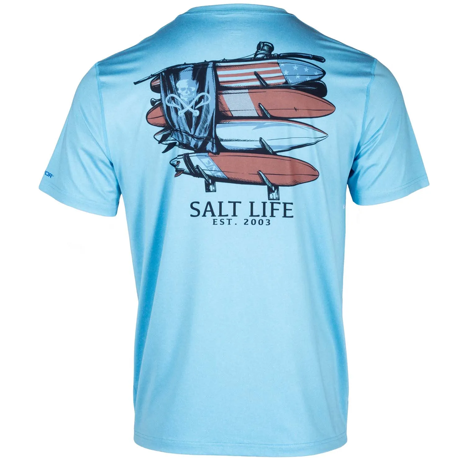 Men's American Quiver Short Sleeve SLX Performance Shirt sold by Salt Life