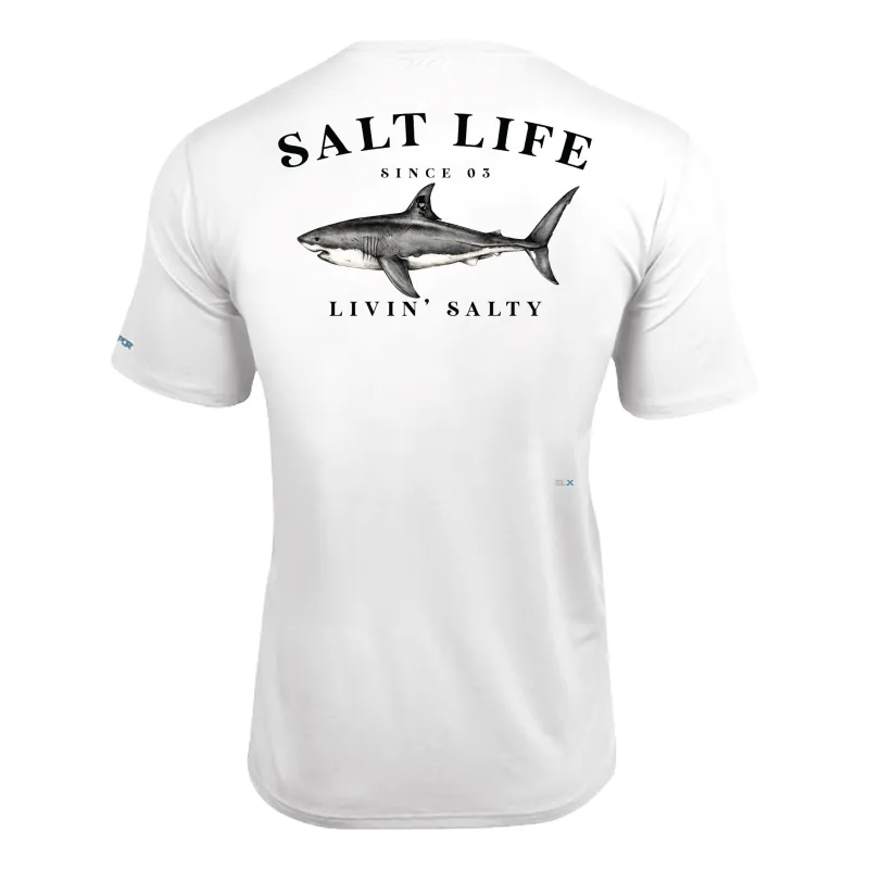 Men's Jaws of Steel Short Sleeve SLX Performance Shirt sold by Salt Life