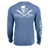 Men's Skull and Fillet Long Sleeve Performance SLX Shirt sold by Salt Life