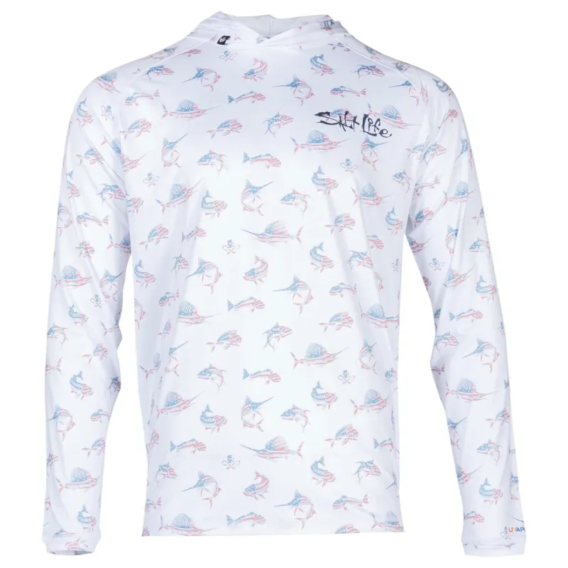 Men's Fish N Bones Americana Hoodie sold by Salt Life