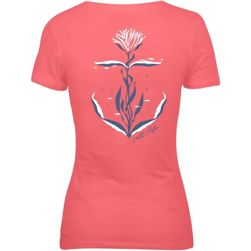 Women's Anchored Kelp Short Sleeve Shirt sold by Salt Life