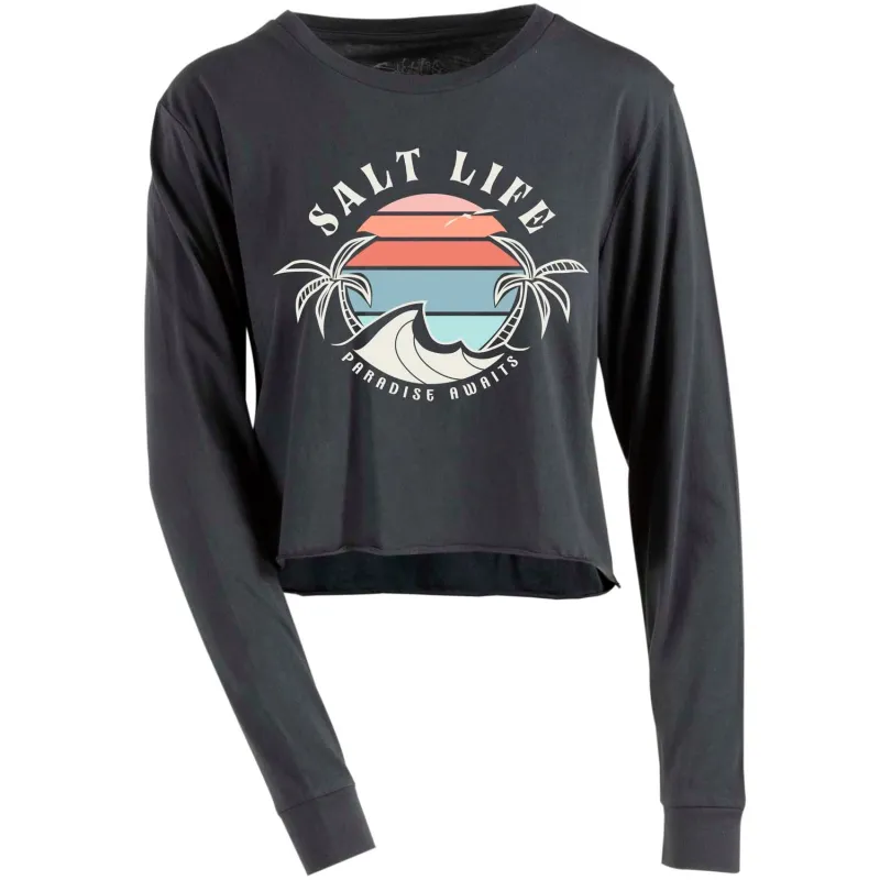 Women's Paradise Bound Cropped Long Sleeve Shirt sold by Salt Life