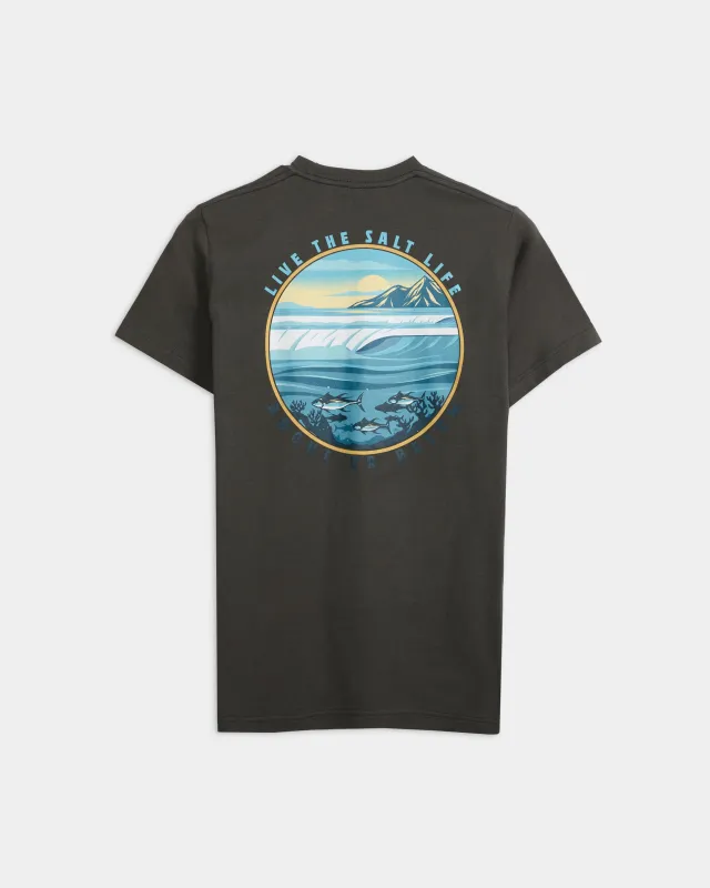 Men's Line Above or Below Short Sleeve Shirt sold by Salt Life