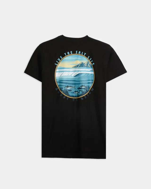 Men's Line Above or Below Short Sleeve Shirt sold by Salt Life