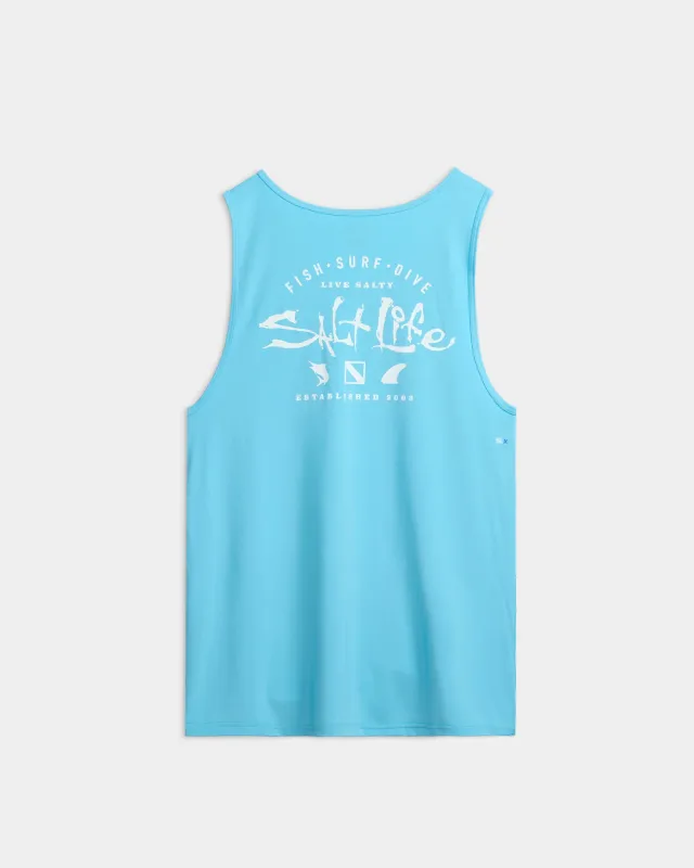 Men's Waterman Trifecta SLX Performance Tank Top sold by Salt Life