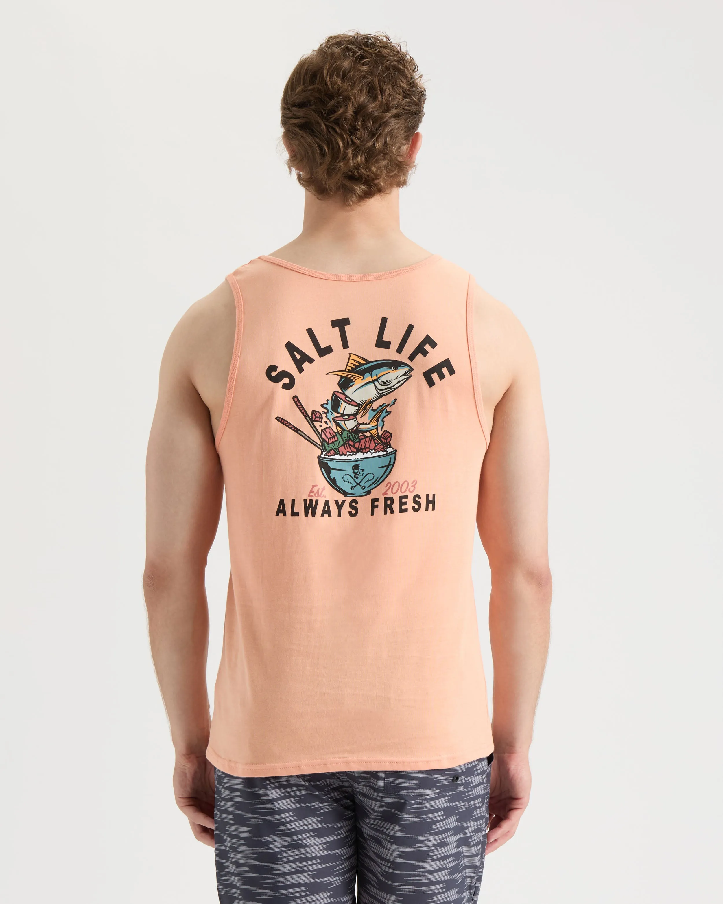 Men's Served Fresh Tank Top sold by Salt Life product image thumbnail 2