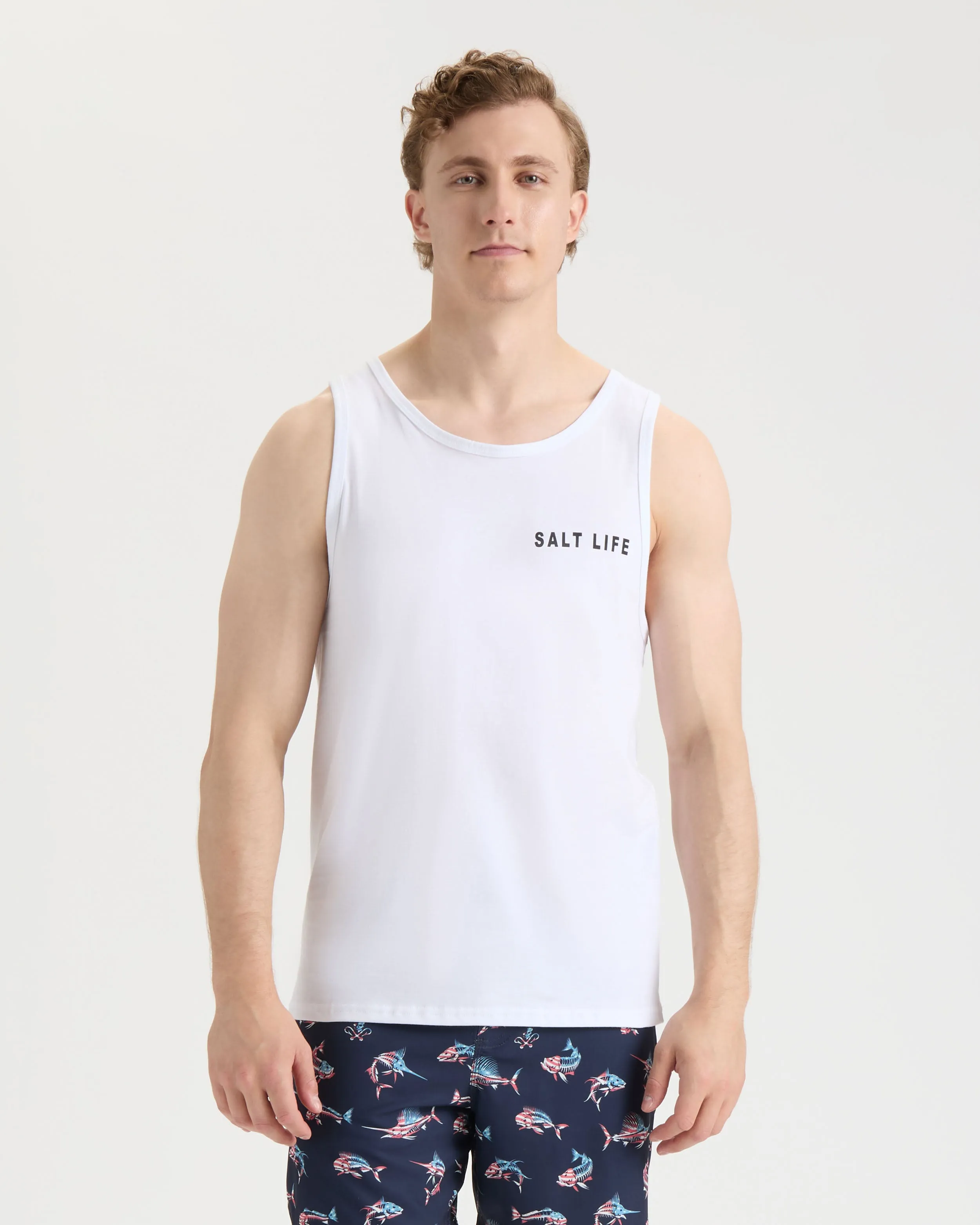 Men's Served Fresh Tank Top sold by Salt Life